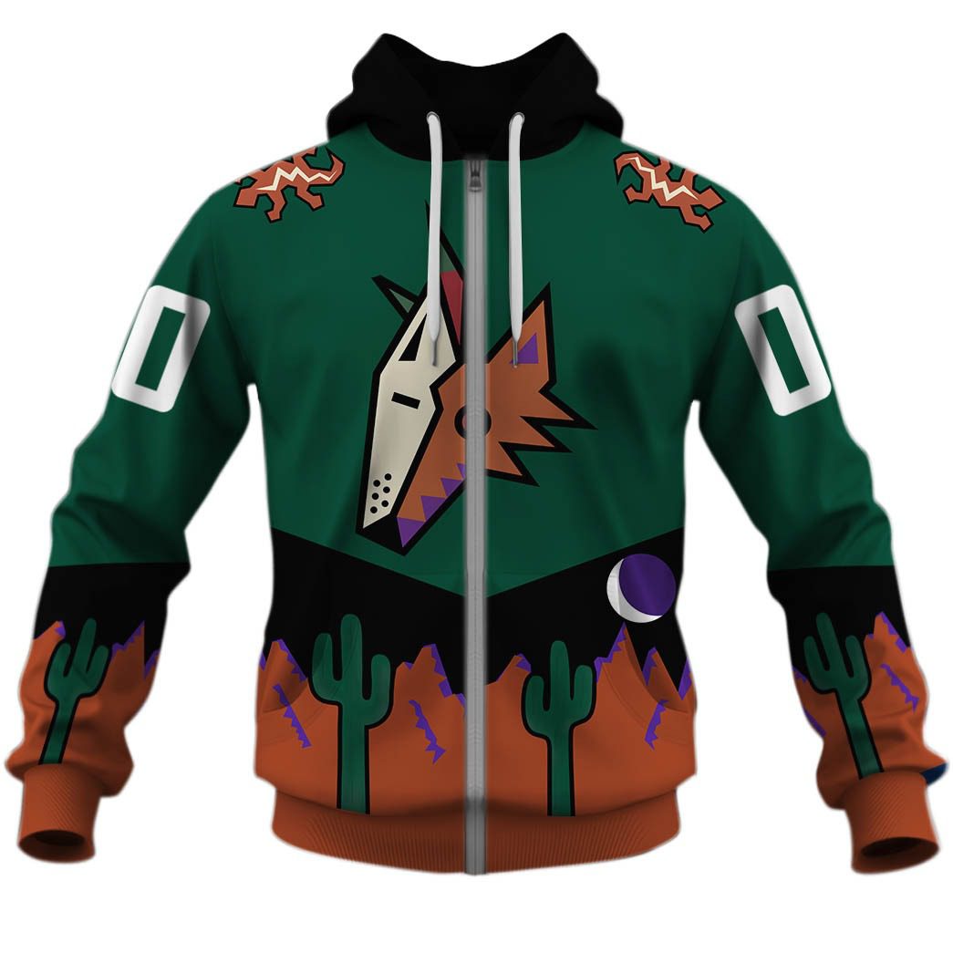 Personalized Phoenix Coyotes / Arizona Coyotes 90s Vintage Alt. Jersey - OldSchoolThings - Personalize Your Own New & Retro Sports Jerseys, Hoodies, T Shirts