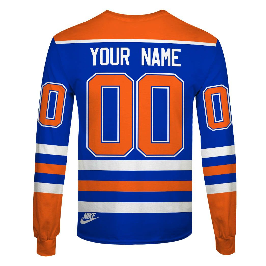 Personalized Edmonton Oilers 80s Throwback Vintage Hockey Away Jersey - OldSchoolThings - Personalize Your Own New & Retro Sports Jerseys, Hoodies, T Shirts