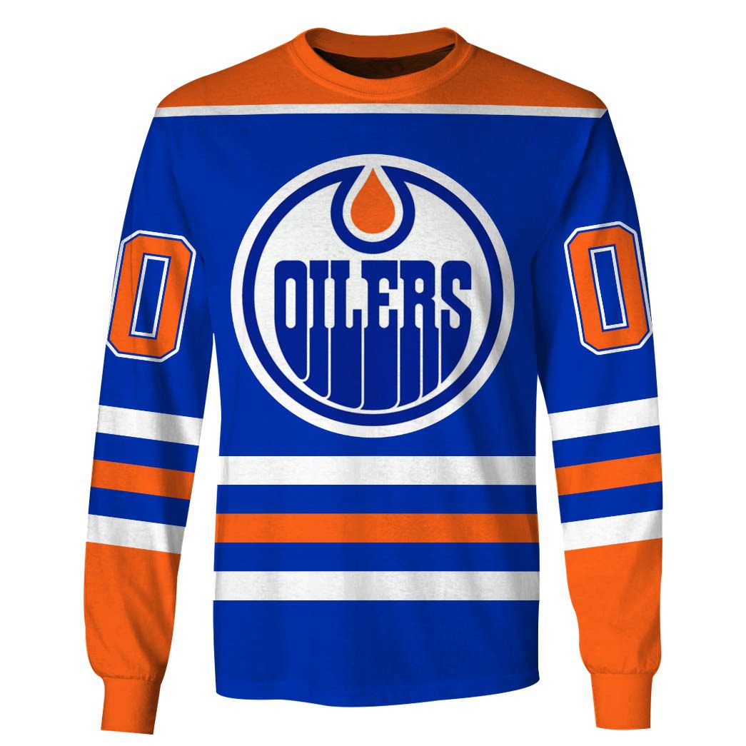 Personalized Edmonton Oilers 80s Throwback Vintage Hockey Away Jersey - OldSchoolThings - Personalize Your Own New & Retro Sports Jerseys, Hoodies, T Shirts