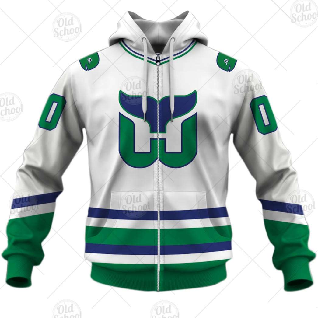 Personalized Hartford Whalers / Carolina Hurricanes Vintage NHL Jersey - OldSchoolThings - Personalize Your Own New & Retro Sports Jerseys, Hoodies, T Shirts