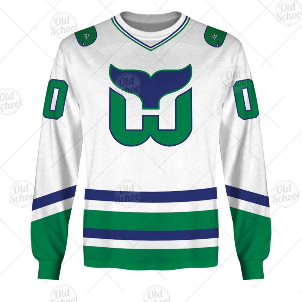 Personalized Hartford Whalers / Carolina Hurricanes Vintage NHL Jersey - OldSchoolThings - Personalize Your Own New & Retro Sports Jerseys, Hoodies, T Shirts