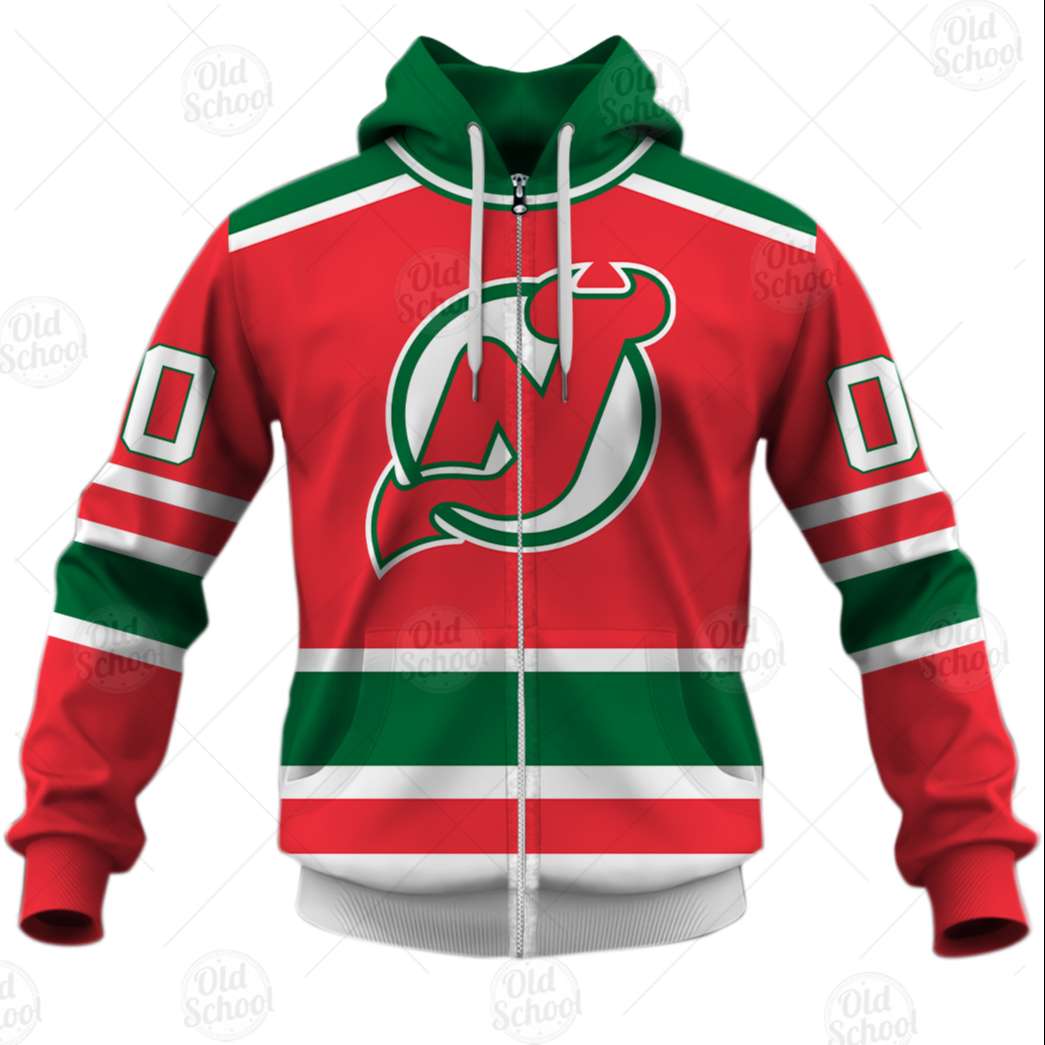 Personalized Vintage NHL New Jersey Devils Throwback Jersey Green - OldSchoolThings - Personalize Your Own New & Retro Sports Jerseys, Hoodies, T Shirts