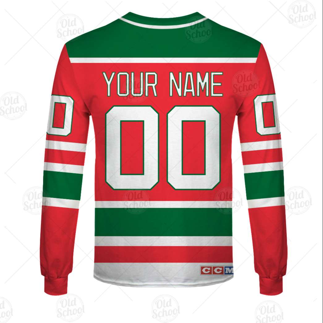 Personalized Vintage NHL New Jersey Devils Throwback Jersey Green - OldSchoolThings - Personalize Your Own New & Retro Sports Jerseys, Hoodies, T Shirts