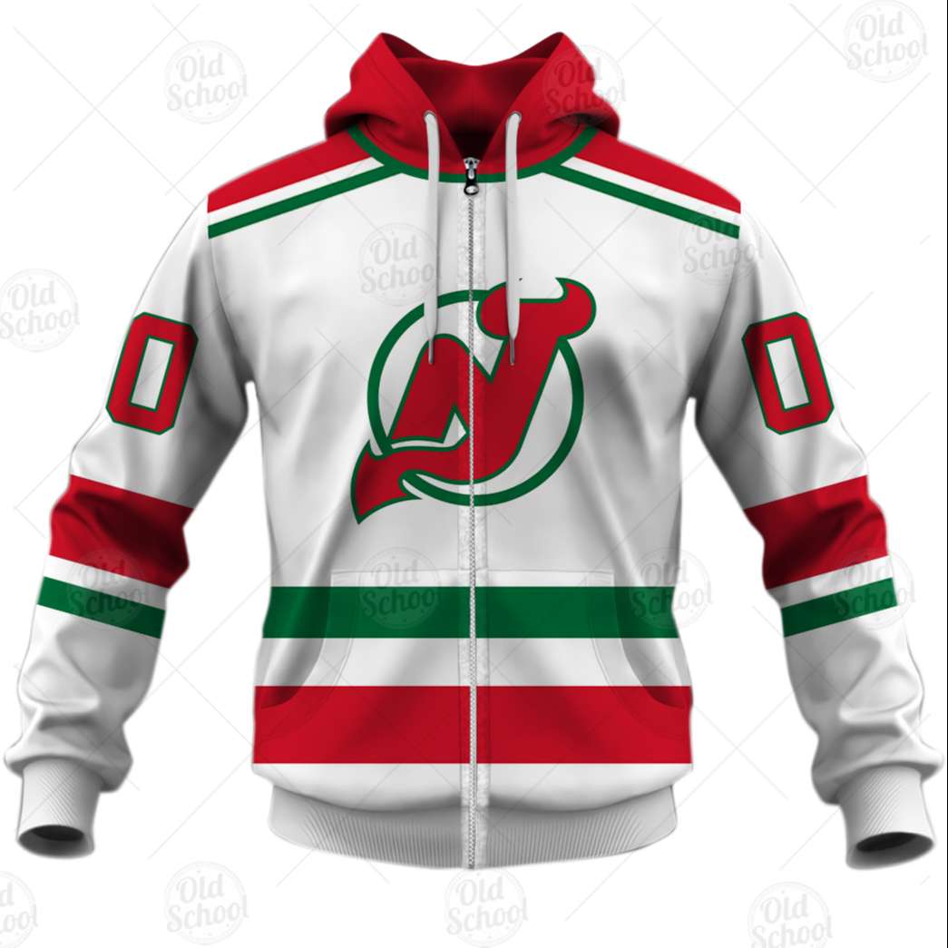 Personalized Vintage NHL New Jersey Devils Throwback Jersey White - OldSchoolThings - Personalize Your Own New & Retro Sports Jerseys, Hoodies, T Shirts