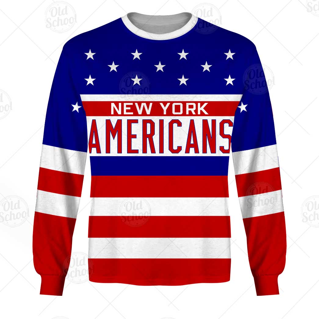 Personalized Vintage NHL New York Americans Throwback Jersey - OldSchoolThings - Personalize Your Own New & Retro Sports Jerseys, Hoodies, T Shirts