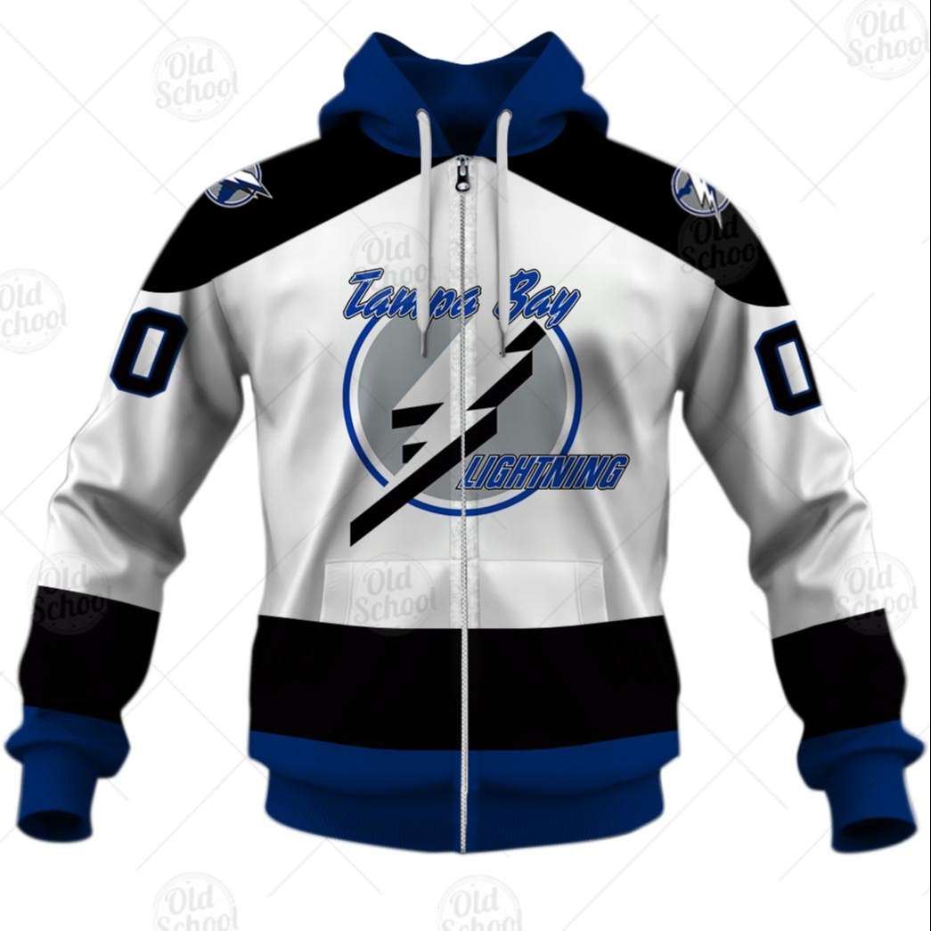 Personalized Vintage NHL Tampa Bay Lightning White Jersey - OldSchoolThings - Personalize Your Own New & Retro Sports Jerseys, Hoodies, T Shirts