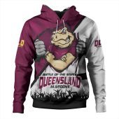 Queensland Maroons Hoodie Origin Battleground Maroons Unleashed