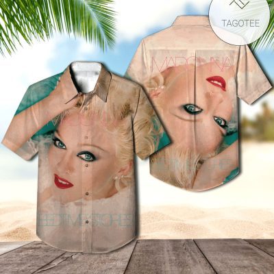 Madonna Bedtime Stories Album Cover Hawaiian Shirt