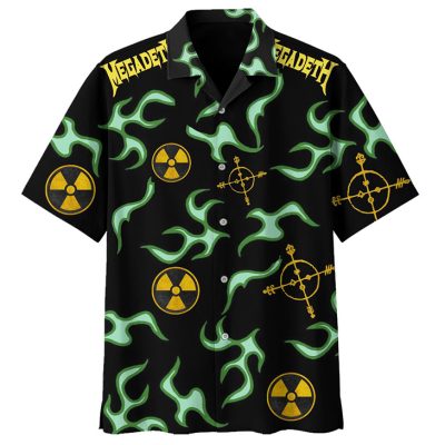 Megadeth Hazard Logo Hawaiian Shirt