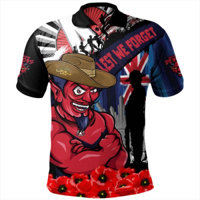 Melbourne Polo Shirt Anzac Day Honor United In Spirit