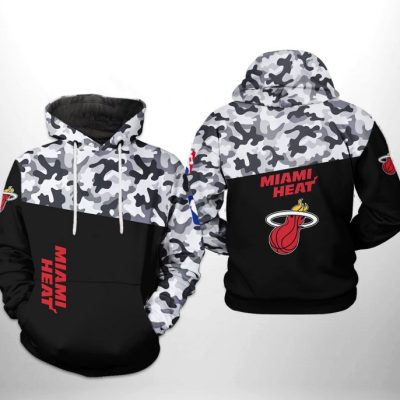NBA Miami Heat Black Camo Pullover Hoodie
