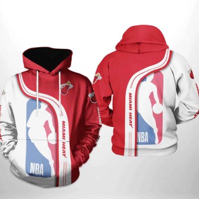 NBA Miami Heat White Red Highway Pullover Hoodie