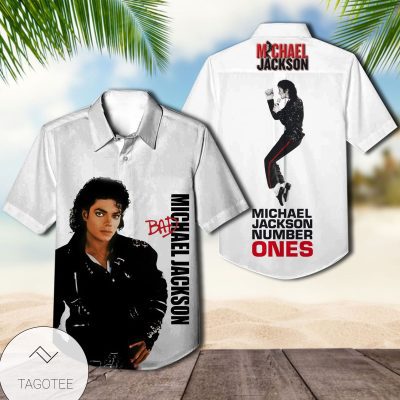 Michael Jackson Bad Album Cover Hawaiian Shirt