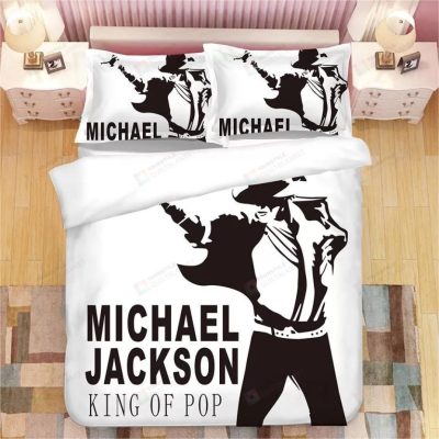 Michael Jackson White Bedding Set V1