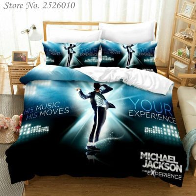 Michael Jackson His Music Hit Moves Bedding Set