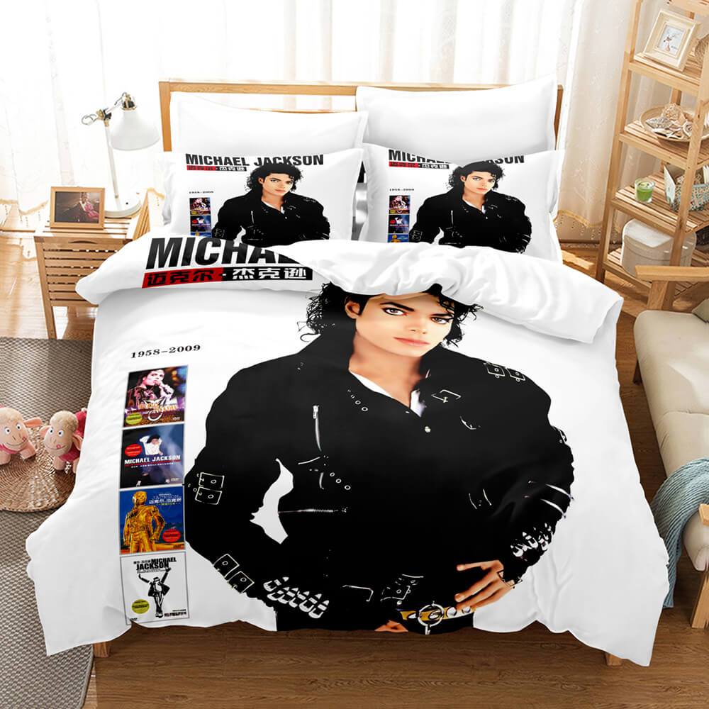Michael Jackson White Bedding Set V2 Michael Jackson White Bedding Set V2