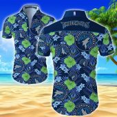 NBA Minnesota Timberwolves Tropical Flowers Hawaiian Shirt V2