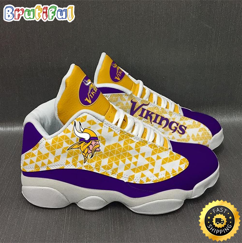 Minnesota Vikings Nfl Ver 2 Air Jordan 13 Sneaker