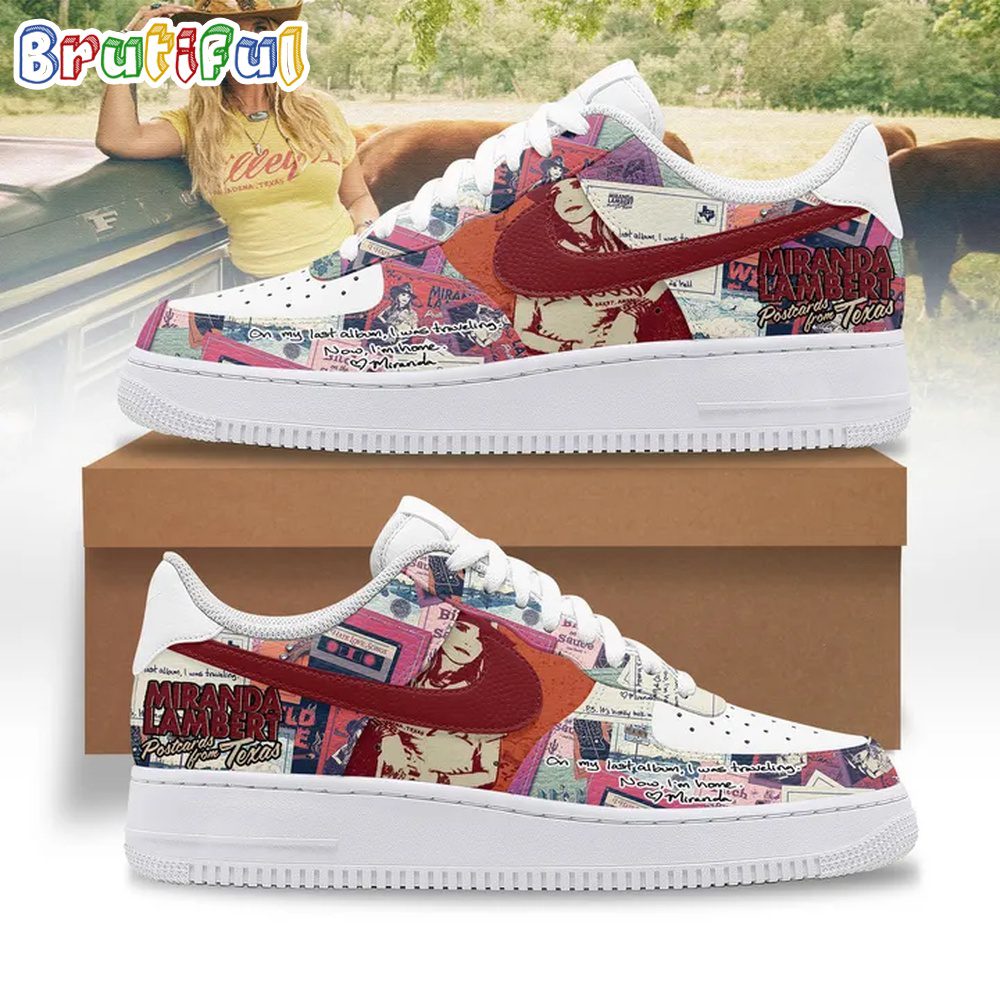 Miranda Lambert Postcards From Texas Air Force 1 Shoes Sneaker Miranda Lambert Postcards From Texas Air Force 1 Shoes Sneaker