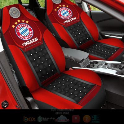 Bayern Munich Red Black Mission Car Seat Covers