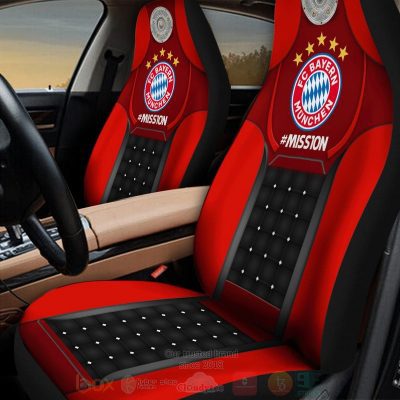 Bayern Munich Red Black Mission Car Seat Covers