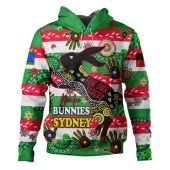 South Sydney Rabbitohs Custom Hoodie - For Our Elders Aboriginal Inspired Hoodie