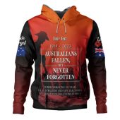 Australia Anzac Day Custom Hoodie - Lest We For Get Anzac Quotes Hoodie