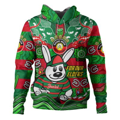 South Sydney Rabbitohs Custom Hoodie - For Our Elders Home Jersey Hoodie