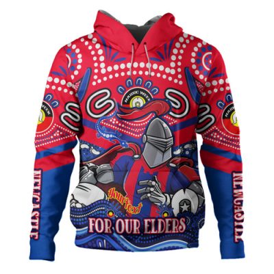 Newcastle Knights Naidoc Week Custom Hoodie - For Our Elders Home Jersey Hoodie