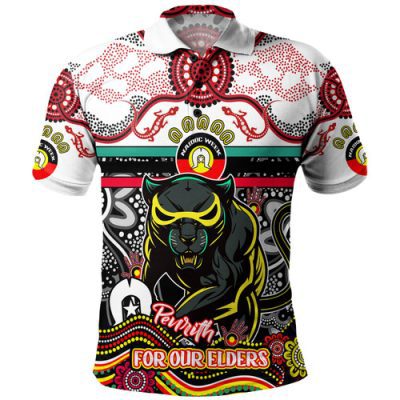 Penrith Panthers Naidoc Week Custom Polo Shirt - For Our Elders Home Jersey Polo Shirt