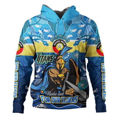 Gold Coast Titans Naidoc Week Custom Hoodie - For Our Elders Home Jersey Hoodie