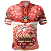Redcliffe Dolphins Naidoc Week Custom Polo Shirt - For Our Elders Home Jersey Polo Shirt