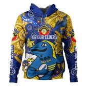 Parramatta Eels Naidoc Week Custom Hoodie - For Our Elders Go With Sparky Hoodie