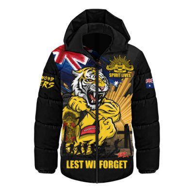 Richmond Hooded Padded Jacket ANZAC Day Honour And Football Legacy