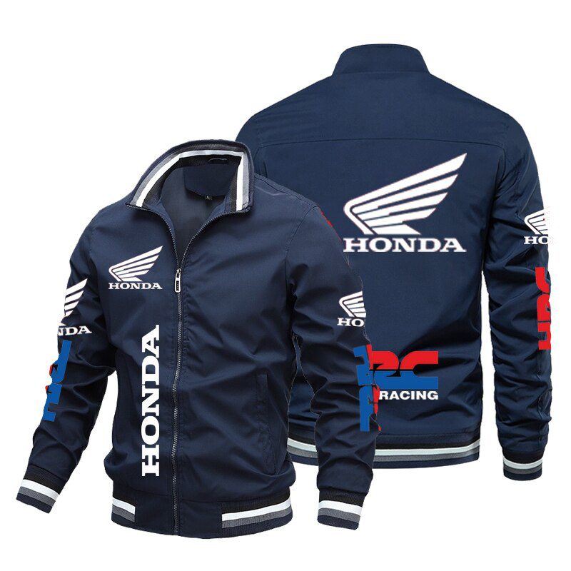 Honda Motorcycles Navy Bomber Jacket Honda Motorcycles Navy Bomber Jacket