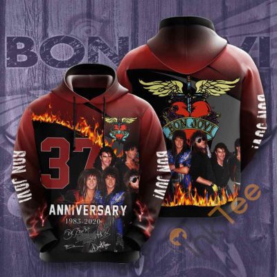 Bon Jovi 37th Anniversary Pullover Hoodie