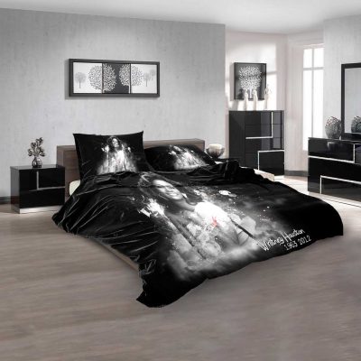 Whitney Houston Black Bedding Set