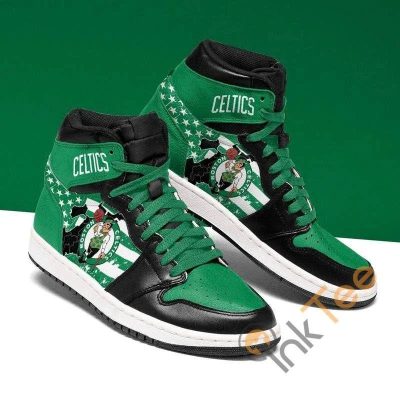 NBA Boston Celtics American Flag Air Jordan 1 High Sneakers