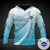 NBA Charlotte Hornets Teal Gradient Pullover Hoodie