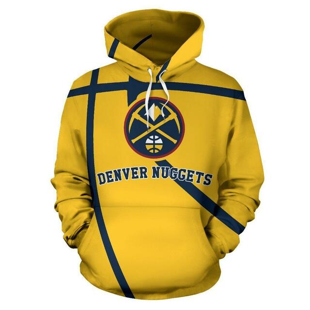 NBA Denver Nuggets Yellow Pullover Hoodie NBA Denver Nuggets Yellow Pullover Hoodie
