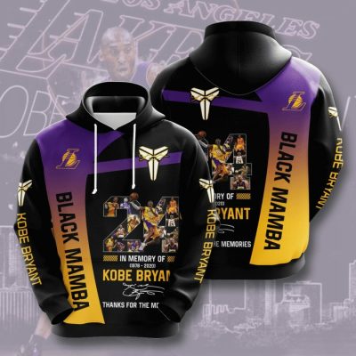 NBA Los Angeles Lakers In Memory Of Kobe Bryant Pullover Hoodie