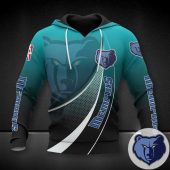 NBA Memphis Grizzlies Blue Gradient Pullover Hoodie