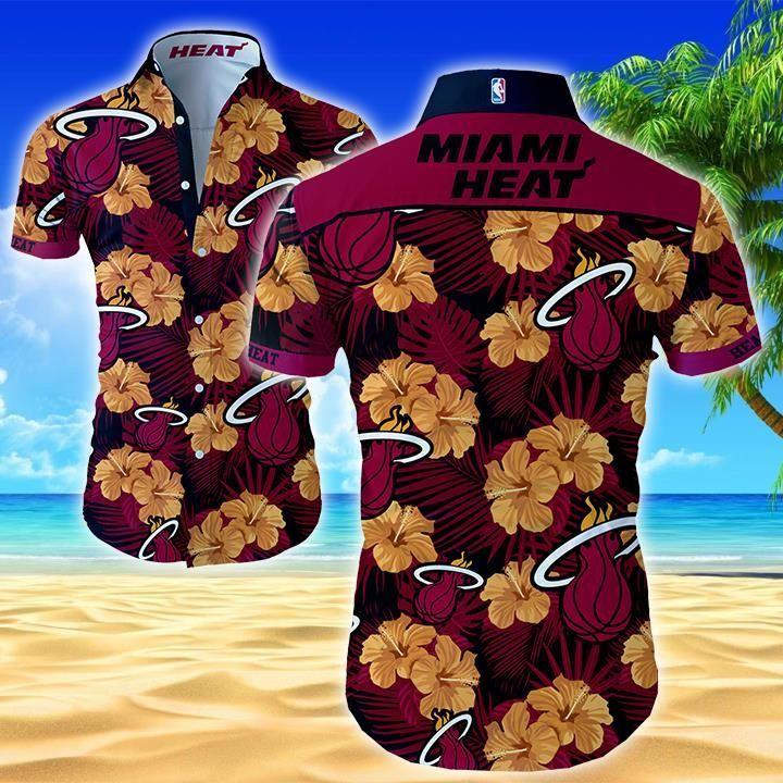 NBA Miami Heat Hawaiian Shirt NBA Miami Heat Hawaiian Shirt