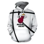 NBA Miami Heat White Pullover Hoodie