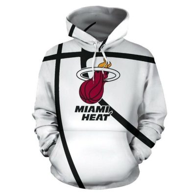 NBA Miami Heat White Pullover Hoodie