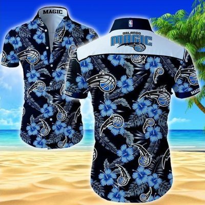 NBA Orlando Magic Tropical Flowers Hawaiian Shirt V2