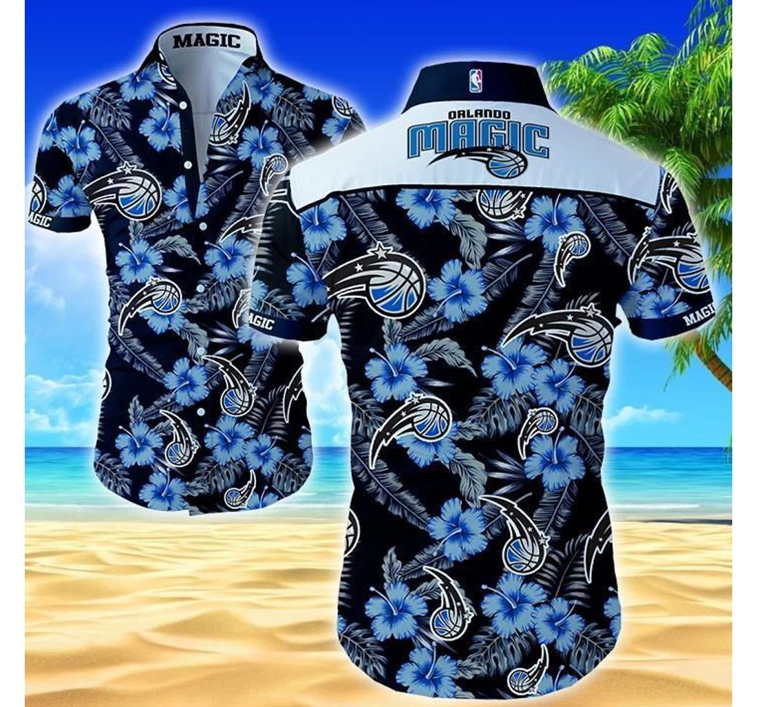 NBA Orlando Magic Tropical Flowers Hawaiian Shirt V2 NBA Orlando Magic Tropical Flowers Hawaiian Shirt V2