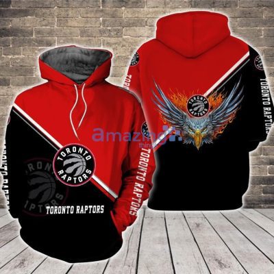 NBA Toronto Raptors Logo Fire Pullover Hoodie