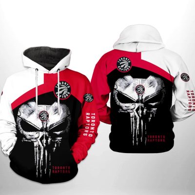 NBA Toronto Raptors Punisher Skull Pullover Hoodie