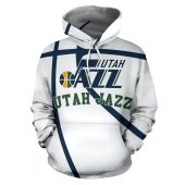 NBA Utah Jazz White Pullover Hoodie